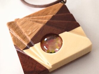 【送料無料】Wooden necklace ORIHIME-6の画像