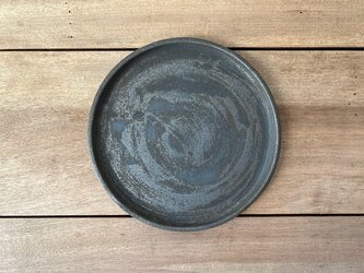 吉永哲子　|　丸皿　6寸　鉄錆の画像
