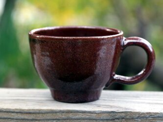 鉄釉のマグカップの画像