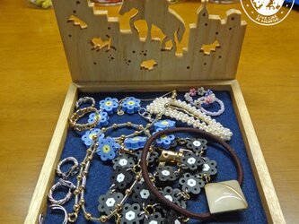 長崎の街と荷運び馬 アクセサリートレイの画像