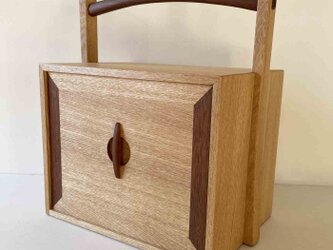 倹飩茶箱・持ち手付きの画像