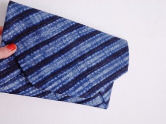 ヨルバ族藍染アディレ 数寄屋袋 (古帛紗付)の画像