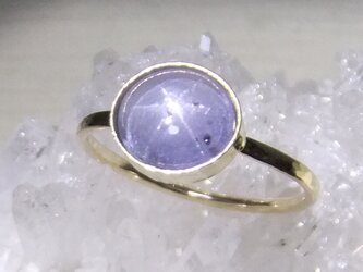 雪の妖精＊star sapphire 14kgf ringの画像