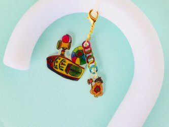 アンブレラマーカー傘マーカー・プラ板チャーム半透明ーーー昭和レトロ・玩具　の画像
