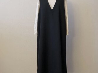Aライン・Vネックジャンパースカート(112c丈)の画像