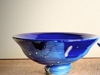 青い茶碗 中　飯椀の画像