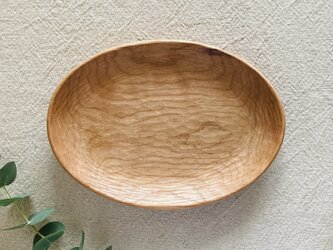 【OUTLET_25％OFF】木のオーバル皿（チェリー）#OD-CH-01の画像