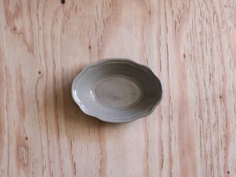 オーバル洋皿　小　グレージュの画像