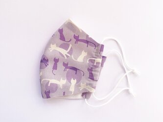 のびのび♪ねこのシルエットマスク 手縫いの画像