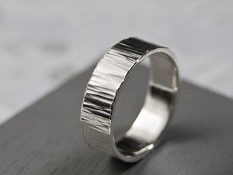 縦槌目 シルバーフラットリング 6.0mm幅 VERTICAL｜SILVER RING｜659の画像