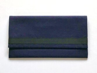 リボンふくさ 袱紗 濃紺 両用の画像