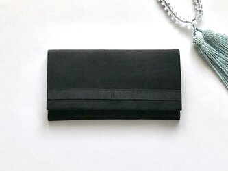 リボン数珠ケース　黒の画像