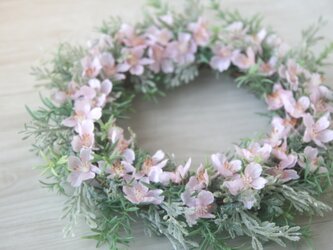 桜のリース Artificial flowerの画像