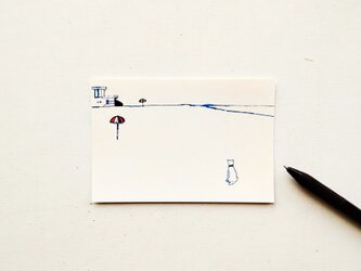 ⑥「秋の海」/ポストカード３枚の画像