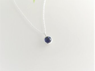 【純銀】アイオライトのネックレスの画像
