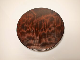 栃杢満月平皿の画像
