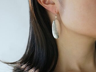 【40%off SALE】SV Oval earrings/Largeの画像