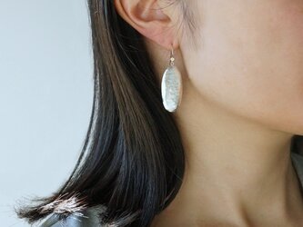 【40%off SALE】SV Oval earrings/Mediumの画像
