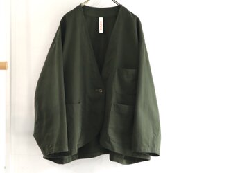 powder snow round jacket (forest green)の画像