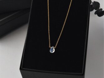 【限定1点】レインボームーンストーン ネックレス / 6月の誕生石 / 送料無料の画像