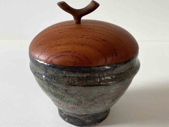 小鉢型・鉄釉・蓋物の画像