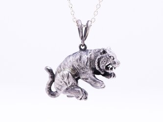 虎/シルバーペンダント/silver925/45cmAJチェーンの画像