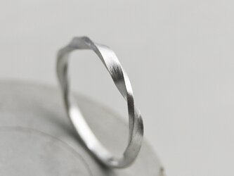 つや消し シルバーツイストリング 2.0mm幅 マット｜SILVER RING｜680の画像