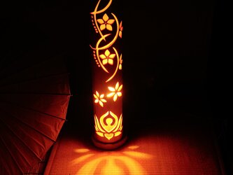 竹灯籠　竹灯り　竹灯篭 竹ランプ　〜〜花流〜〜の画像