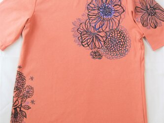 華開くワタシのリメイク　注文　手描きシャツ　一点物　持ち込みの画像