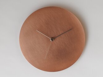 【受注製作】壁掛け時計−タイプ2/銅　minimal clock <DISK-type2> / copperの画像