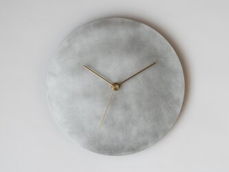 【受注製作】壁掛け時計−タイプ2/アルミニウム　minimal clock <DISK-type2> / aluminumの画像