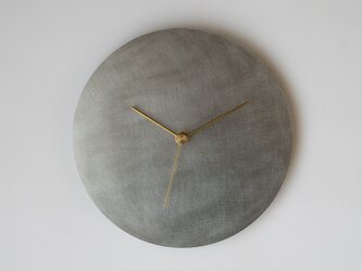 【受注製作】壁掛け時計−タイプ2/ステンレス　minimal clock <DISK-type2> / stainlesの画像