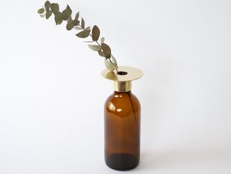 花瓶カバー / 真鍮　flower vase cover <ring> / brassの画像