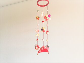 ☆ミニ3本つるし雛☆ 長さ35㎝位♪の画像