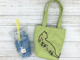 カフェバッグ 　横向き猫の画像