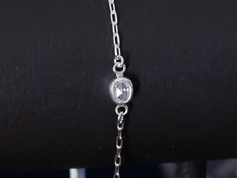 【純銀】ダイヤモンドのブレスレットの画像