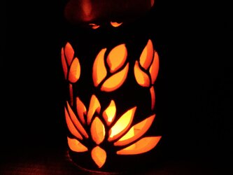 竹灯籠　竹灯り   ロウソクの揺らぎ 竹ランプシェイド 　〜〜hasu〜〜の画像