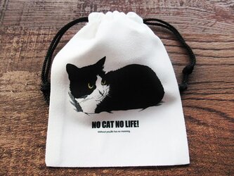 「NO CAT NO LIFE!」巾着２の画像