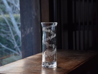底厚泡螺旋花瓶の画像