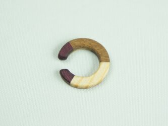 寄木のイヤーカフの画像