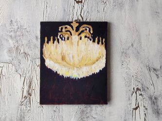 絵画「シャンデリア」F3・油彩・原画・裏紐付きの画像