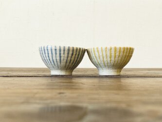 SAKE CUP＊とくさ(blue*yellow)の画像