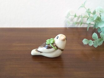 陶飾り 十姉妹･クローバーの画像