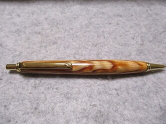 肥松（黒松）　金襴杢　樹齢350年　出雲産 　ガラスコート仕上げ　シャープペンシル(0.5ミリ用)の画像