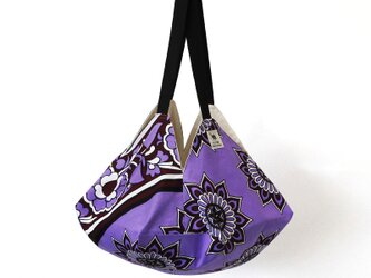 カンガのマルシェバッグ（肩掛け）エコバッグ 買い物 アフリカ布の画像