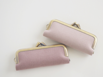 ■ フレンチコーデュロイのがま口印鑑ケース ■ hanko case (fcod)の画像