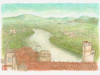 ポルトガル～川の流れる風景の画像