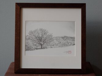 白馬マウンテンアート　ピエゾグラフ作品　約束の木と白馬村の画像