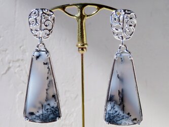 デンドリティックオパール ピアス / Dendritic Opal Earringの画像