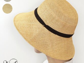 夏素材の広ツバ帽～Japan Paper Shade Cloche～の画像